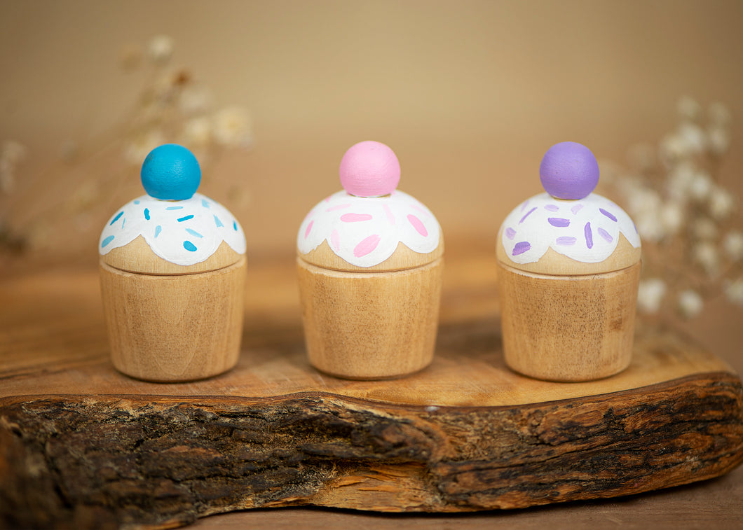 Sprinkle Cup Cakes - Set of 3