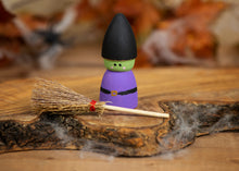 Load image into Gallery viewer, Halloween Witch &amp; Broom
