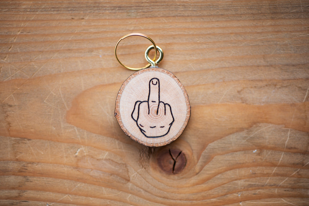 Middle Finger Keychain